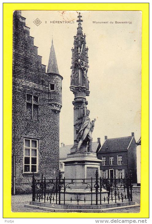 * Herentals (Antwerpen - Anvers - Antwerp) * (SBP, Nr 2) Monument Du Boerenkrijg, Statue, Standbeeld, TOP CPA, Rare, Old - Herentals