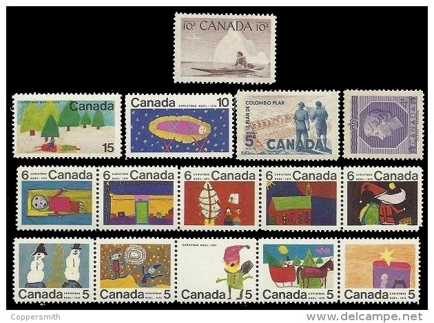 (021-24) Canada  Small / Petit Lot / Kleines Los  ** / Mnh  Michel 282, 302, 341, 462-73 - Autres & Non Classés