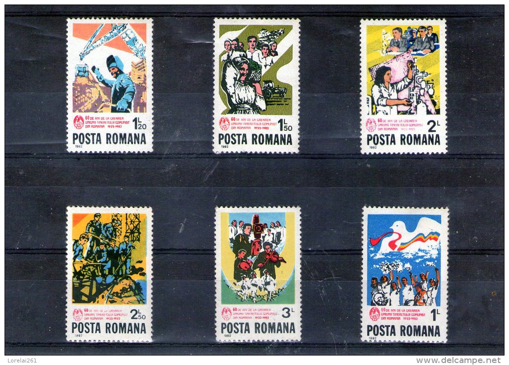 1982 - 60 Anniv. De L Union Communistes Mi 3858+3867/3871 Et Yv 3382/3387 MNH - Ongebruikt