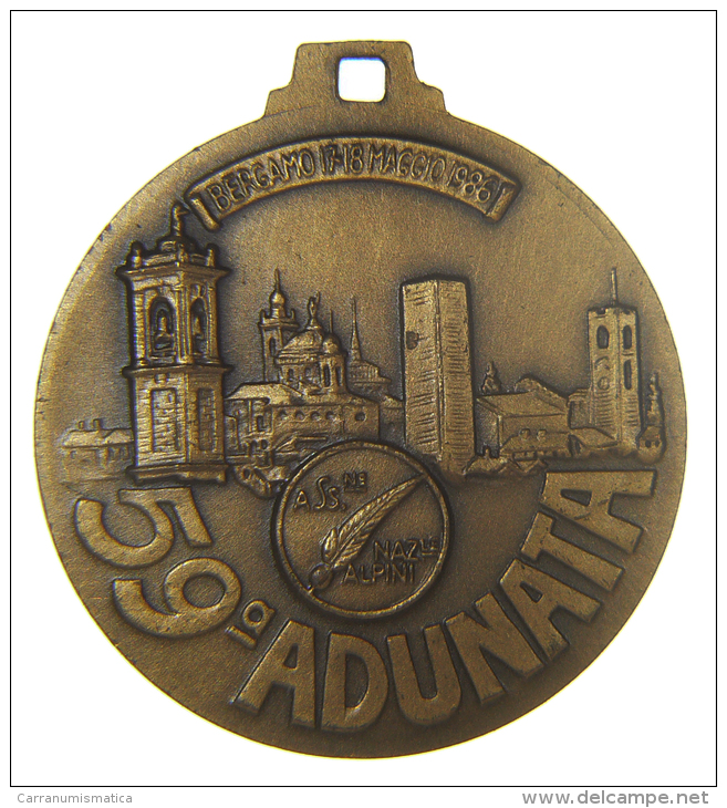 ADUNATA NAZIONALE ALPINI - 59 - BERGAMO 1986 - Adel