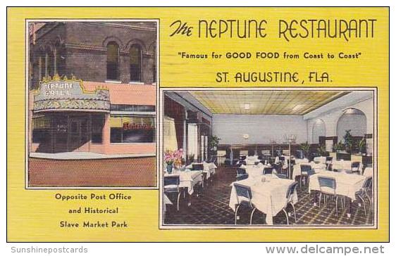 Florida St Augustine Neptune Restaurant 1950 - St Augustine