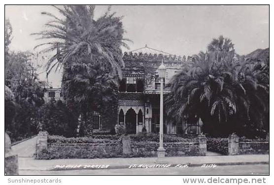 Florida St Augustine The Villa Zorayda Real Photo RPPC - St Augustine