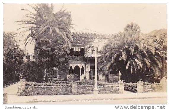 Florida St Augustine The Villa Zorayda Real Photo RPPC - St Augustine