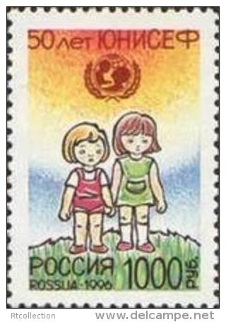Russia 1996 - 50th Anniversary UNICEF Children International Organization Welfare Animation Art Stamp MNH Michel 501 - Other & Unclassified