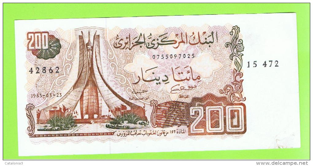 ARGELIA -  200 Dinar 1983  SC  P-136 - Algérie