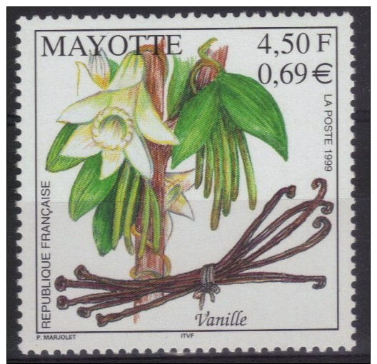 Mayotte N° 78 Neuf ** - Flore - Vanille - Otros & Sin Clasificación