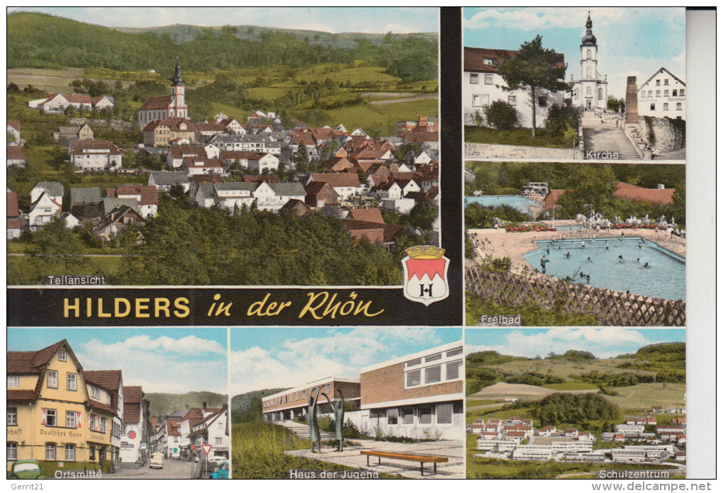 6414 HILDERS, Mehrbildkarte - Hilders