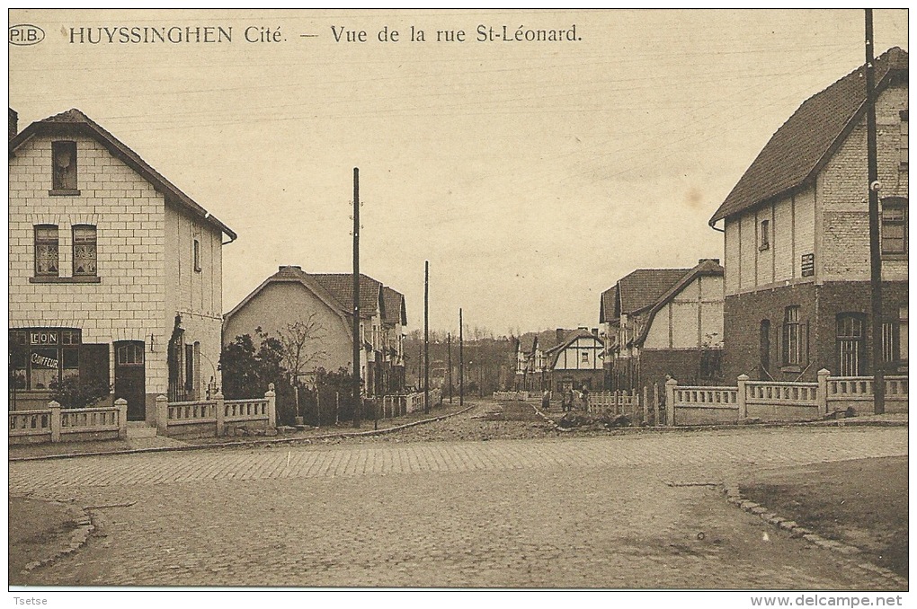 Huizingen - Cité - Vue De La Rue St-Léonard ( Verso Zien ) - Beersel