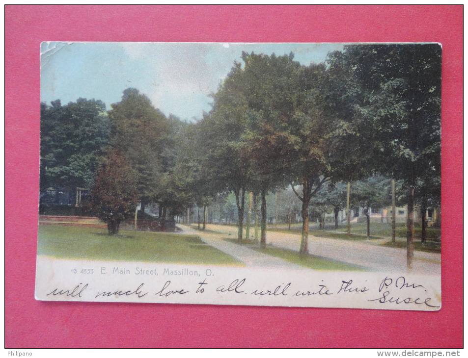 Rotograph----  Ohio > Massillon  East Main Street  1906 Cancel   Ref 958 - Other & Unclassified