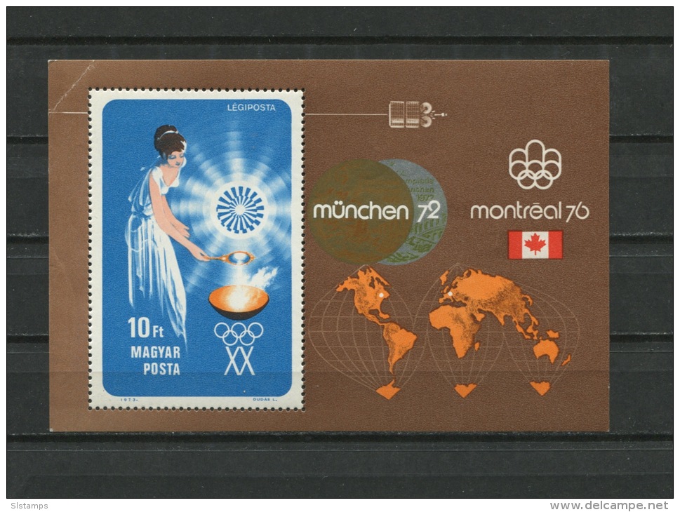 Hungary 1973 Sheet  Mi Block 96a MNh Olympic Games Sport - Summer 1972: Munich