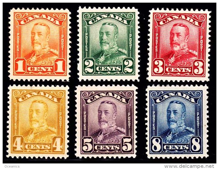 Canada (Scott No. 149-54 - George V (Scroll) Complet) (*) - Ungebraucht