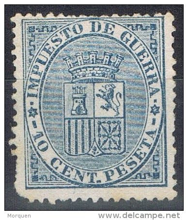 Sello 10 Cts Azul Impuesto Guerra 1874, Num 142 * - Kriegssteuermarken