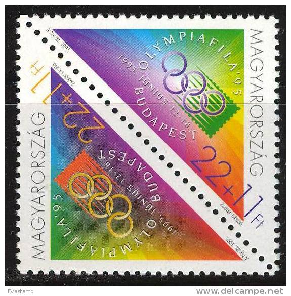 HUNGARY - 1995. Olympiafila, Budapest '95 Pair  MNH!!! Mi:4347-4348. - Unused Stamps