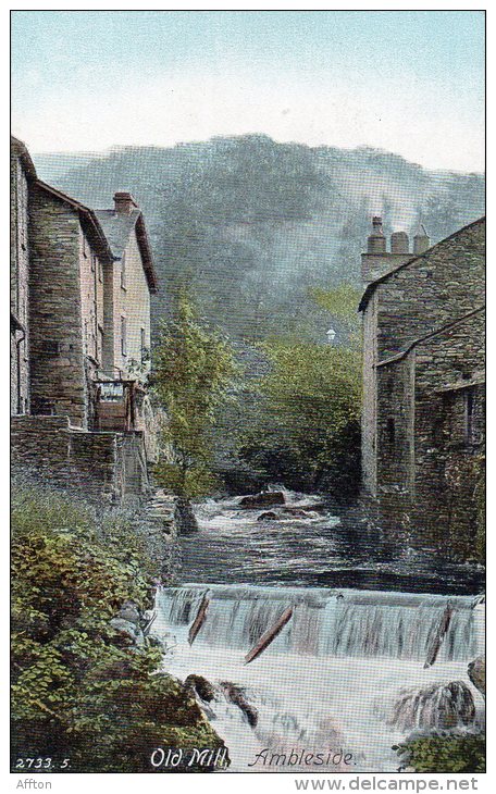 Ambleside Old Mill 1905 Postcard - Ambleside