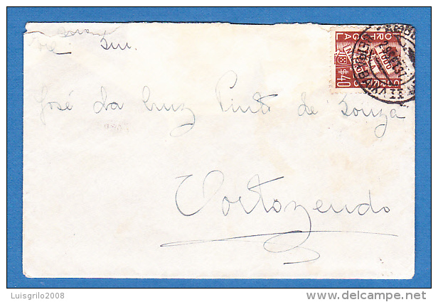ENVELOPPE -- CACHET TORTOSENDO - 29.SET.1937   -  2 SCANS - Lettres & Documents