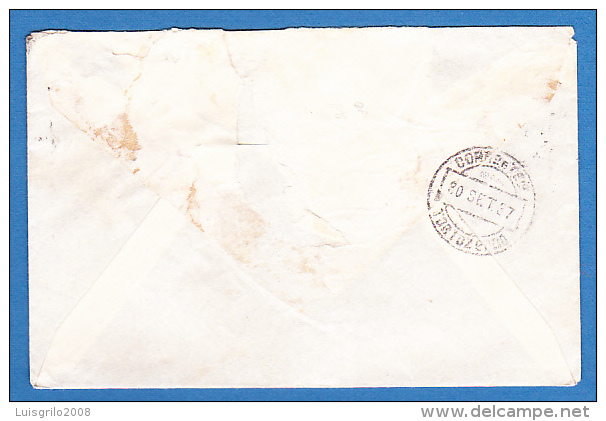 ENVELOPPE -- CACHET TORTOSENDO - 29.SET.1937   -  2 SCANS - Lettres & Documents