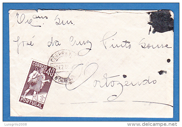 ENVELOPPE - CACHET  CORRº E TELº . LISBOA - 21.DEZ.1937 - Lettres & Documents