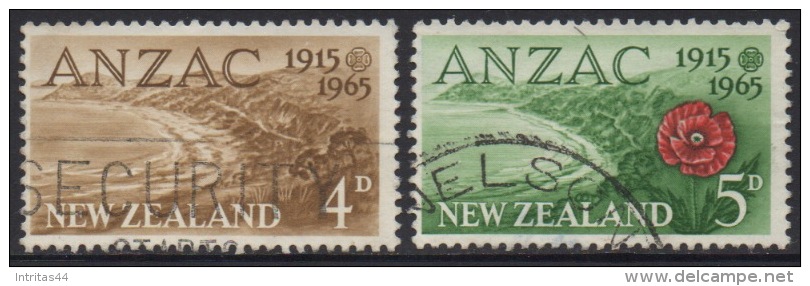 NEW ZEALAND 1965 ANZAC SET  USED - Used Stamps