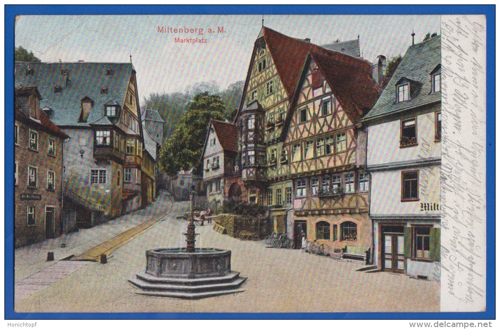 Deutschland; Miltenberg A Main, Marktplatz; 1915 Feldpost - Miltenberg A. Main