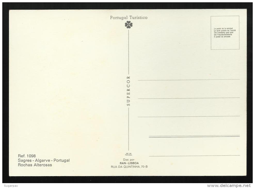 SAGRES - ROCHAS ALTEROSAS - VILA Do BISPO - ALGARVE - PORTUGAL TURÍSTICO N.º 1098 - 2 Scans - Faro