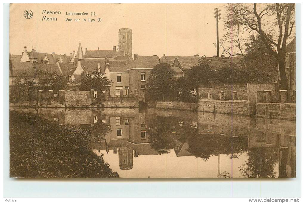 MENIN  - Vue Sur La Lys (carte Vendue En L'état). - Menen