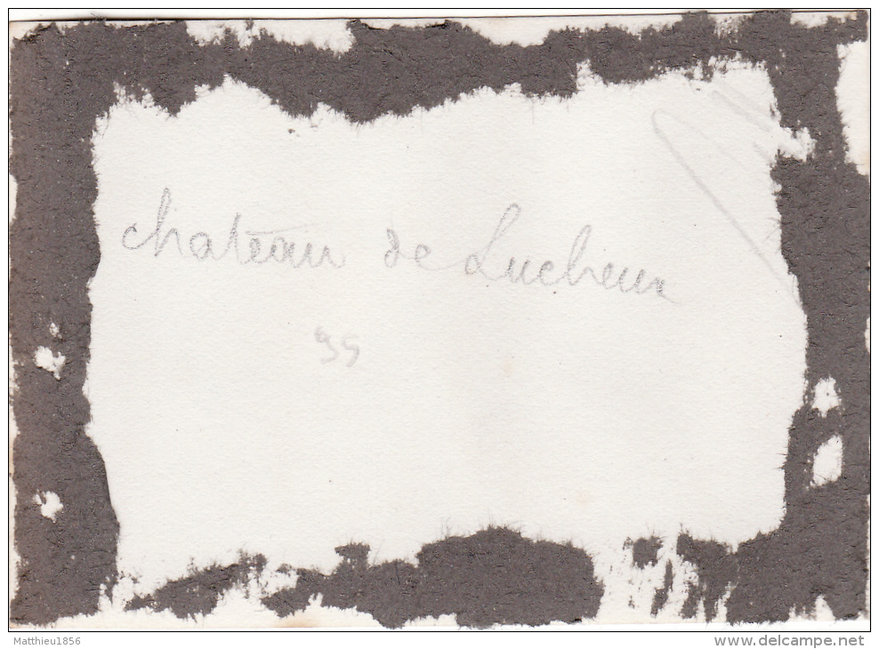 Photo Originale 1915 LUCHEUX - Le Château, Soldats Devant L'entrée (A28, Ww1, Wk1) - Lucheux
