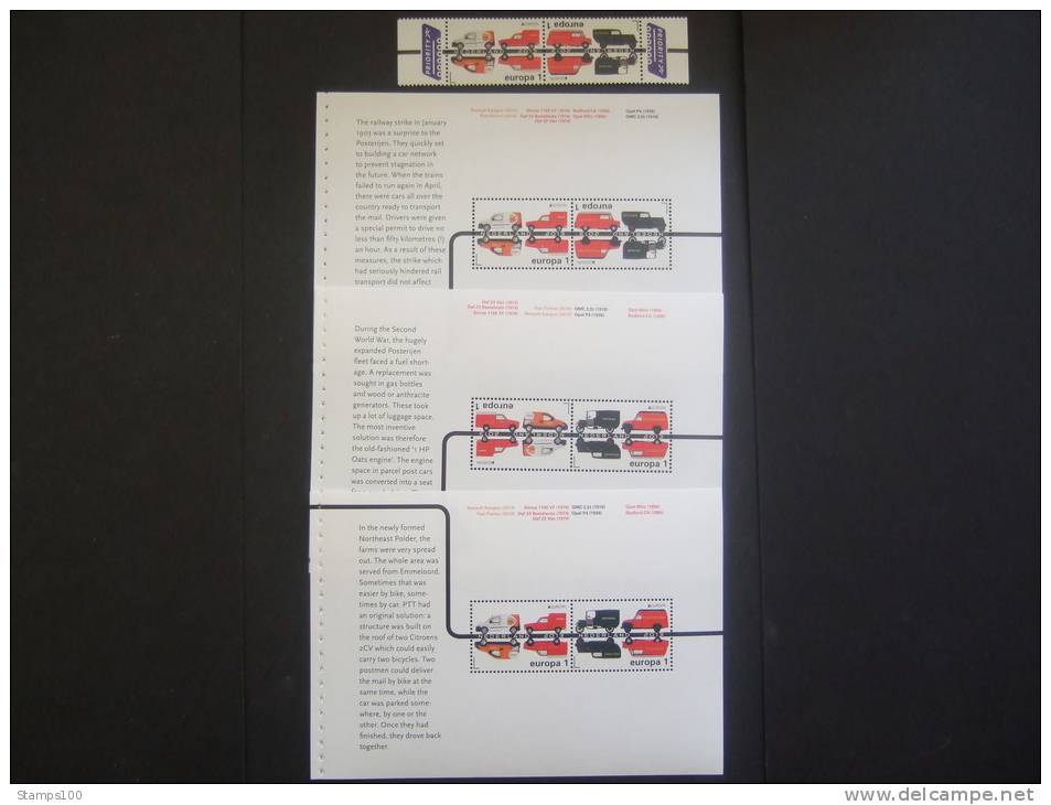 NETHERLANDS CEPT 2013  STRIP + STAMPS FROM BOOKLET Different Perforation, Different Setting MNH ** (BOXENG-1175) - 2013