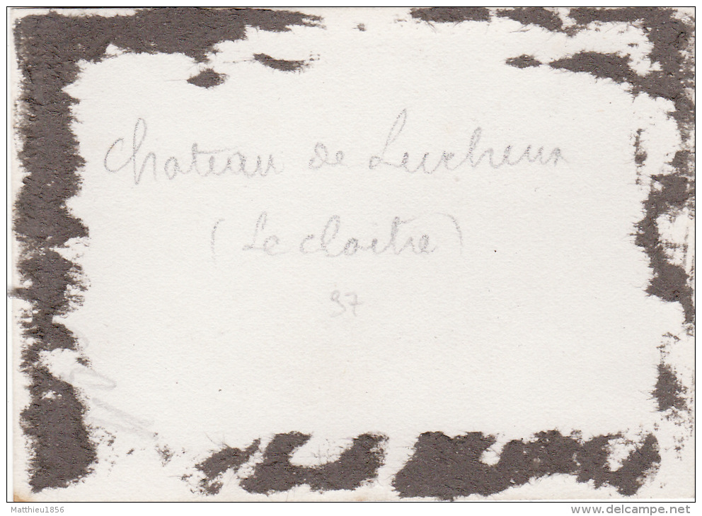 Photo Originale 1915 LUCHEUX - Le Château, Ruines Dans Le Parc, Le Cloitre (A28, Ww1, Wk1) - Lucheux