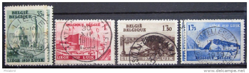 BELGIQUE          N° 484/487         OBLITERE - Used Stamps