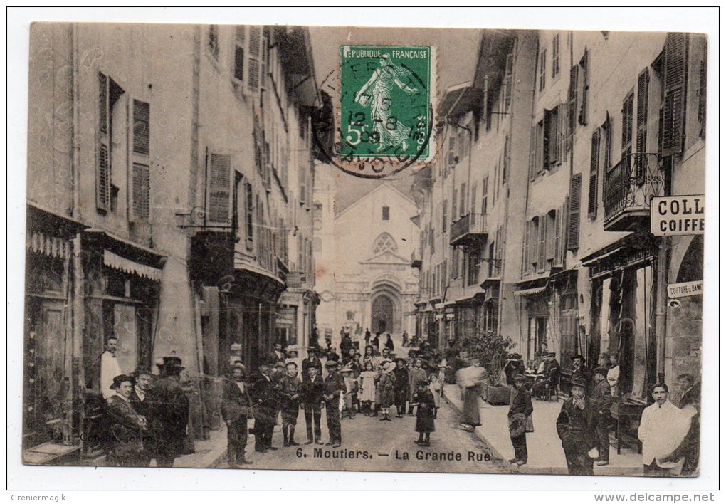 Cpa 73 - Moutiers - La Grande Rue - 1909 - Moutiers