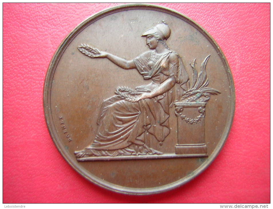 ANCIENNE MEDAILLE BRONZE 21GRAMMES 1873 SIGNEE BRENET VILLE DE PARIS ENSEIGNEMENT DU DESSIN  XVe ARR ADULTE Mr LOIRE PRO - Professionals / Firms