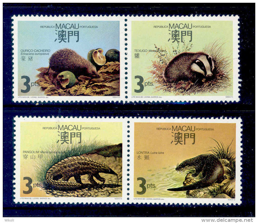 ! ! Macau - 1988 Wildlife (Complete Set) - Af. 563 To 566 - MNH - Neufs