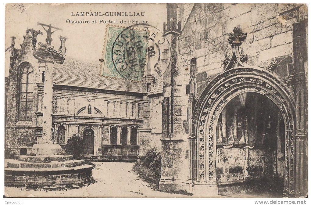 Lampaul-Guimilliau - Ossuaire Et Portail De L'Eglise [2151/l29] - Lampaul-Guimiliau