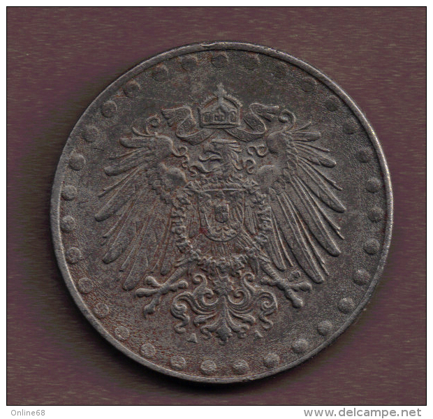 DEUTSCHES REICH  10 PFENNIG 1916 A - 10 Pfennig