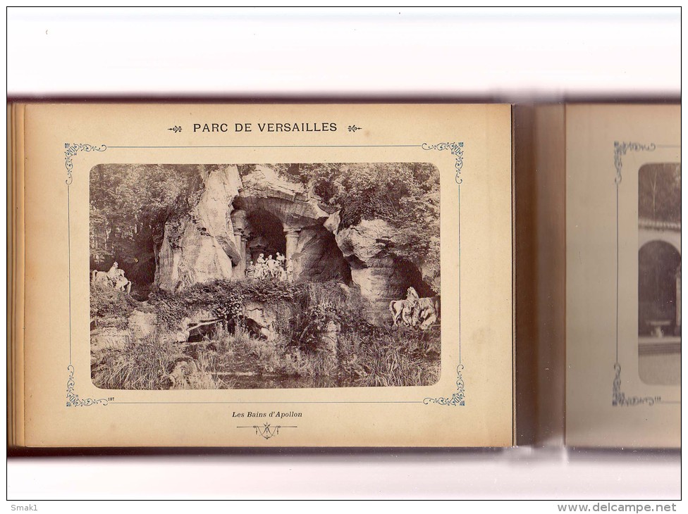 PHOTOGRAPHIE  CARTON, Album Avec 24 Photos De Carton Dur VERSAILLES  & LES TRIANONS ,CARDBOARD , PAPPE - Albums & Collections