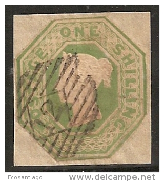 GRAN BRETAÑA 1847/54 - Yvert #7 (Recortado) - VFU - Used Stamps