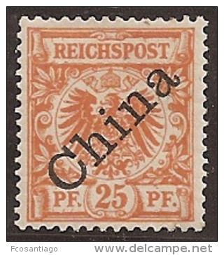 ALEMANIA 1897/900 (Ocupacion China) - Yvert #5B - MLH * - China (kantoren)