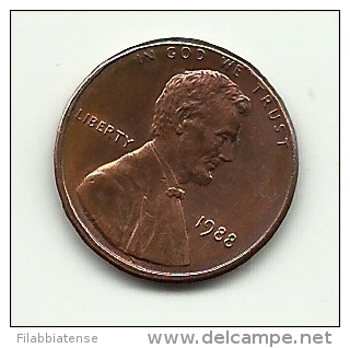 1988 - Stati Uniti 1 Cent      ------ - 1959-…: Lincoln, Memorial Reverse