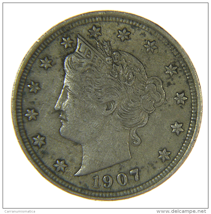 U.S.A. - STATI UNITI D' AMERICA - 5 / FIVE CENTS ( 1907 ) LIBERTY - 1883-1913: Liberty