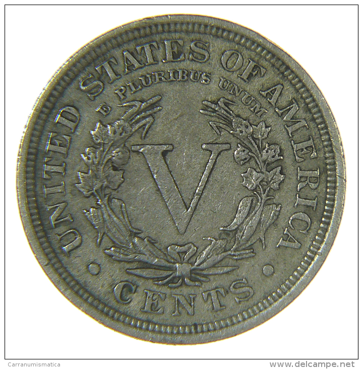 U.S.A. - STATI UNITI D' AMERICA - 5 / FIVE CENTS ( 1907 ) LIBERTY - 1883-1913: Liberty (Libertà)