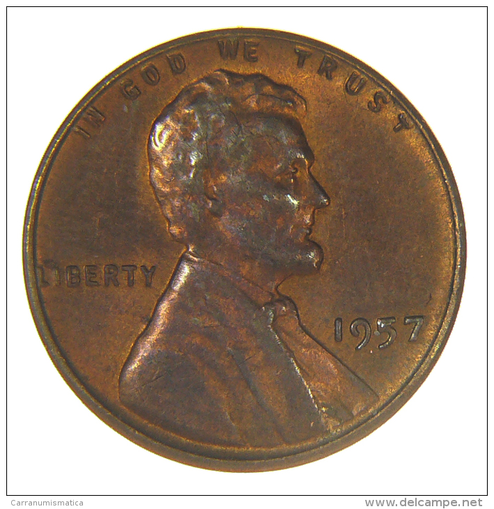 WHEAT PENNY - 1957 LINCOLN (P) - NICE RED COIN - 1909-1958: Lincoln, Wheat Ears Reverse