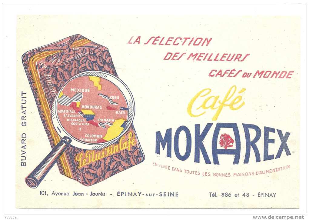 Buvard , Café Mokarex - Epinay-sur-Seine (93) - Alimentaire