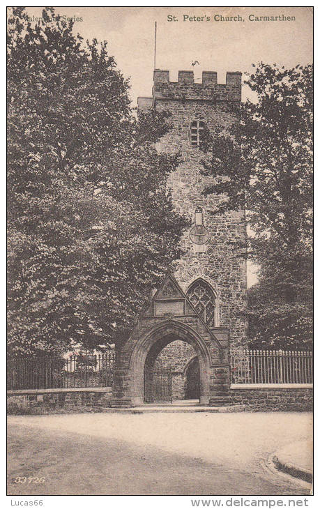 C1900 ST PETER'S CHURCH CARMATHEN - Carmarthenshire