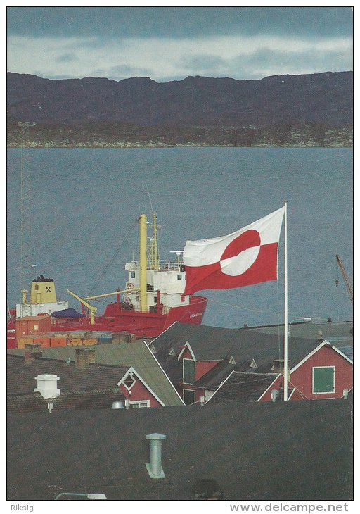 Greenland - Ship In The Port Of Aasiaat  B-871 - Grönland