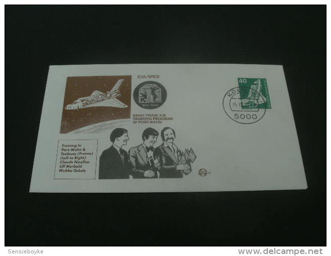 SP911- FDC - Germany- Deutsche Bundespost- ESA- Spacelab Candidates - 1979- Postmark-KOln - Europa