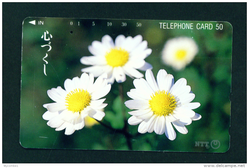 JAPAN - Magnetic Phonecard - Flower(s) As Scan (331-216) - Blumen