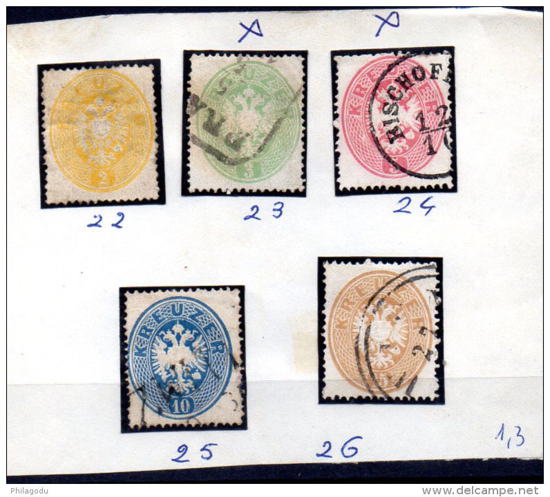 Armoiries, 22 / 26  Ø, Cote 338 €, - Used Stamps