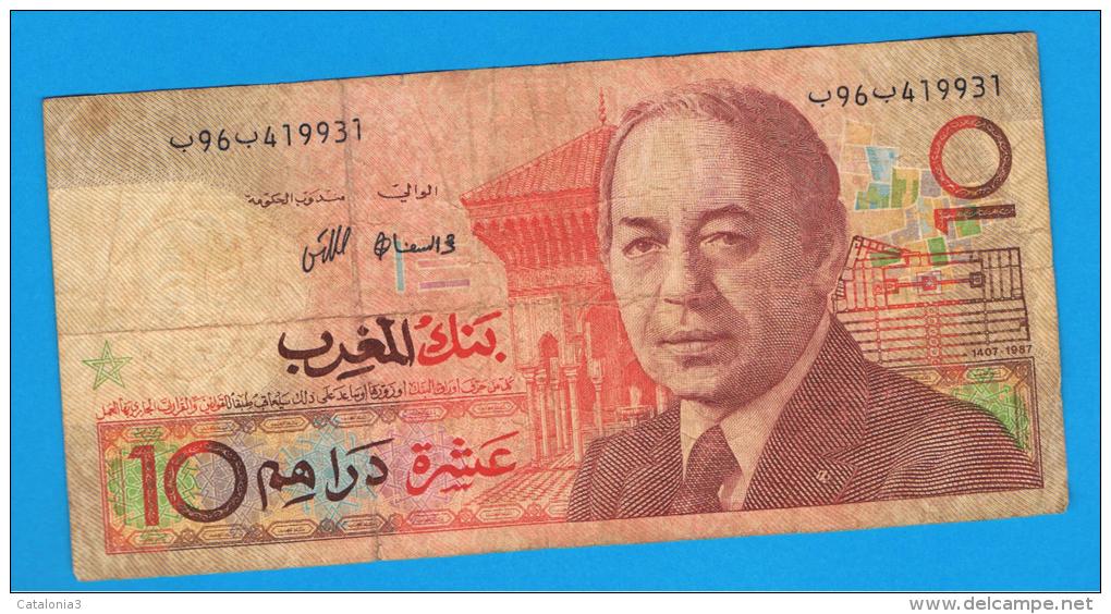 MARRUECOS - MOROCCO -  10 Dirham 1987  P-60 - Marocco