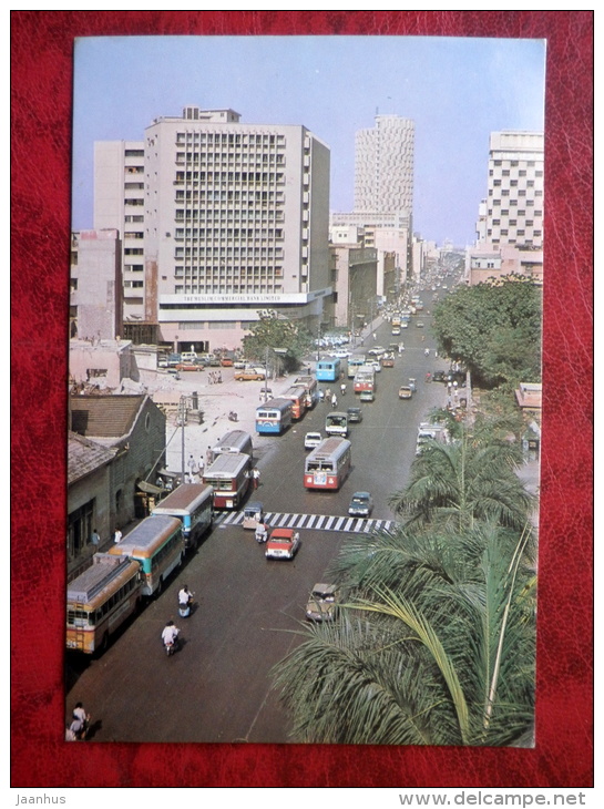 Chundrigar Road - Karachi - Streets - Transportation - Cars - Bus - Pakistan - Used - Pakistan