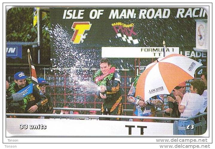 Isle Of Man, MAN 158, 3 £,TT Festival 2000, Aclaim The Winner, Sport, 2 Scans. - Man (Isle Of)